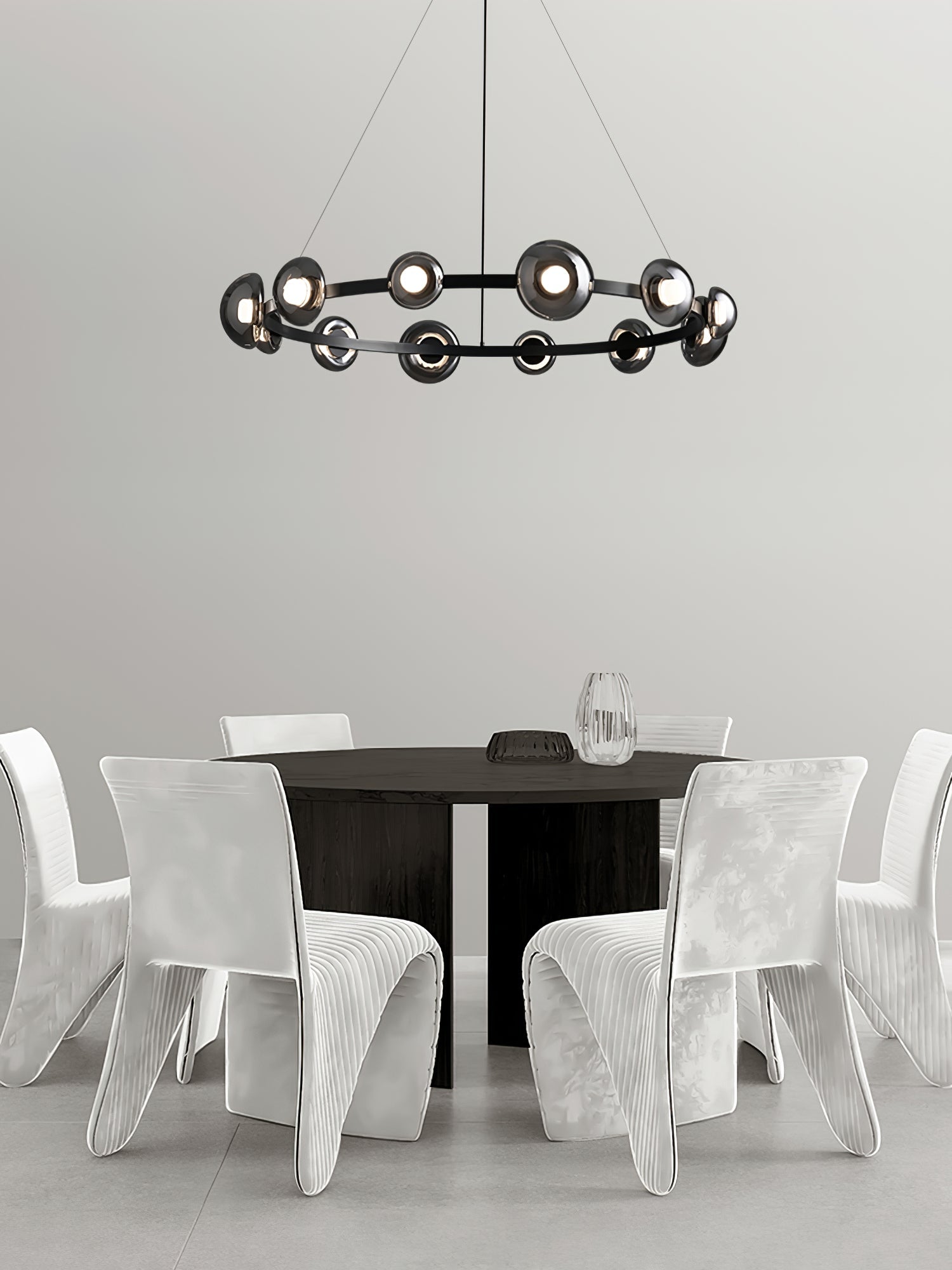 WINDSOR GLASS AND BRASS LUMINAIRE