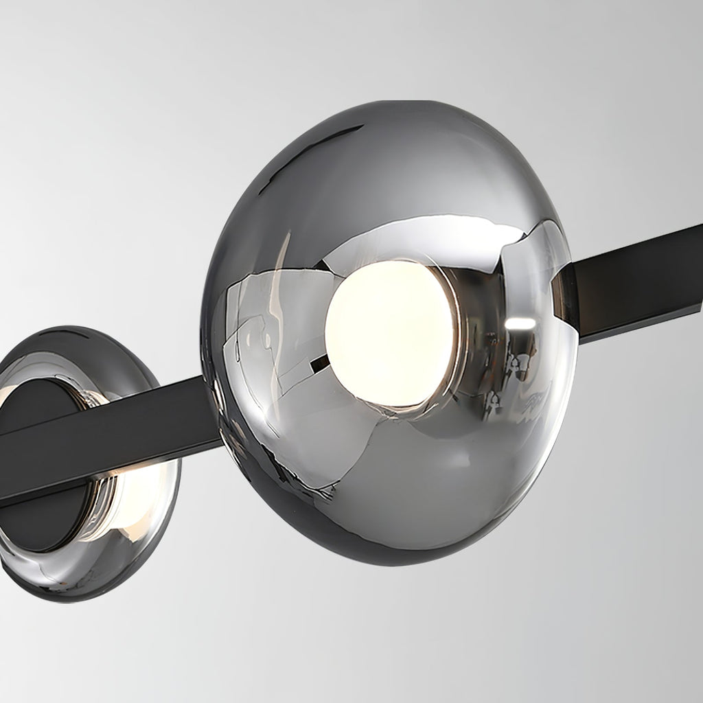 WINDSOR GLASS AND BRASS LUMINAIRE