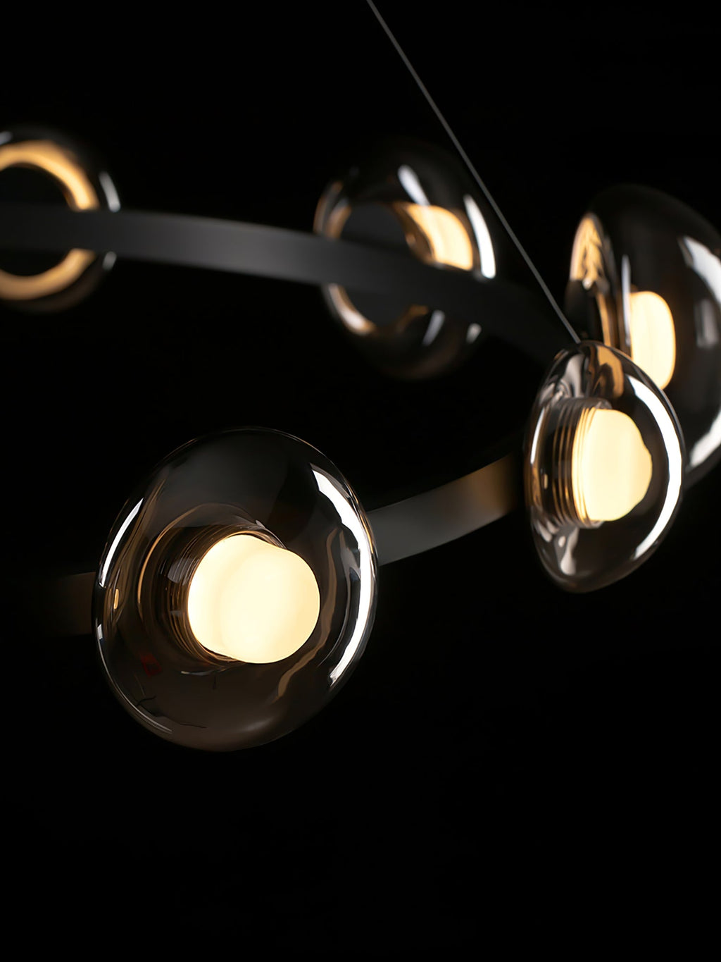 WINDSOR GLASS AND BRASS LUMINAIRE