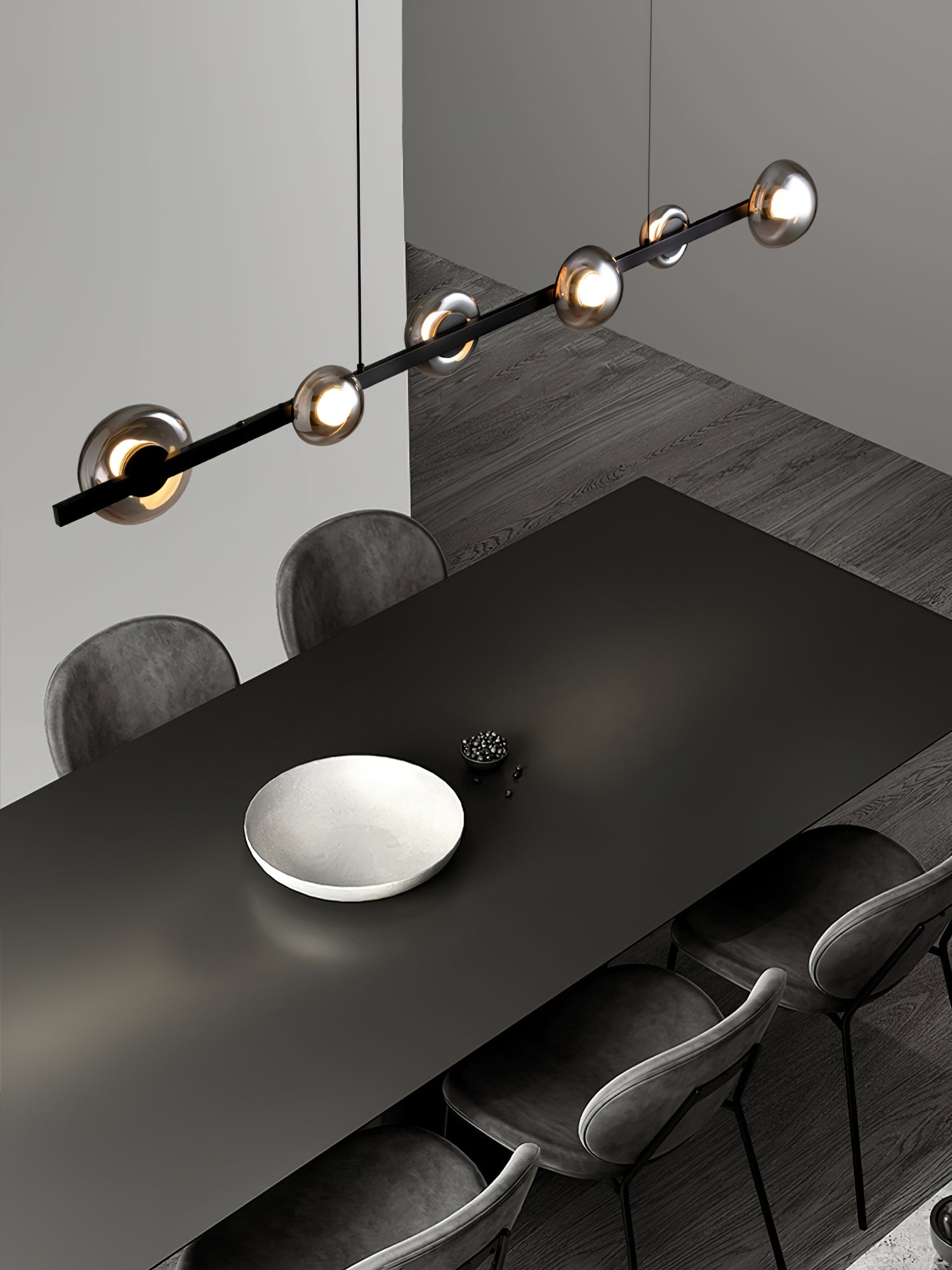 WINDSOR GLASS AND BRASS LUMINAIRE