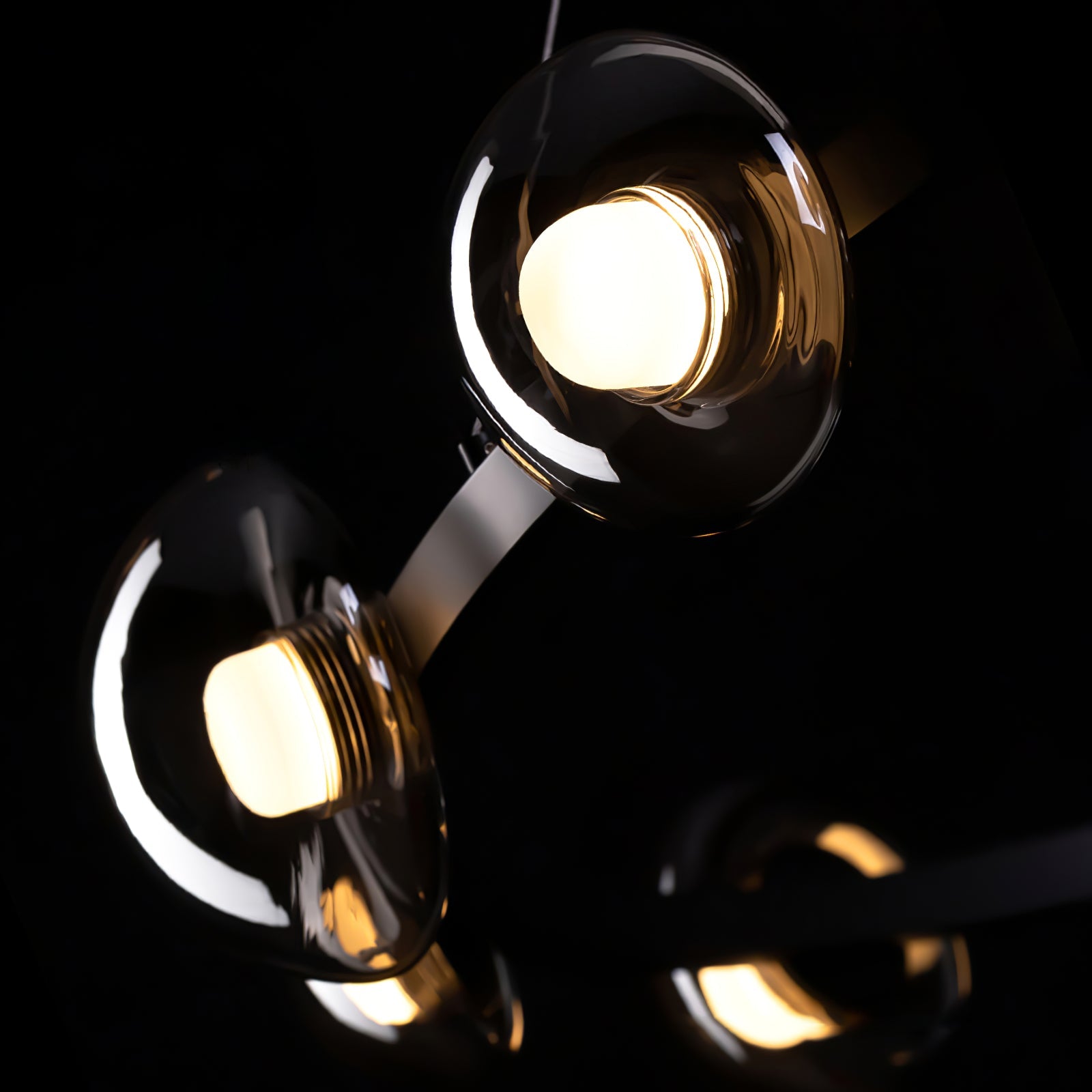 WINDSOR GLASS AND BRASS LUMINAIRE