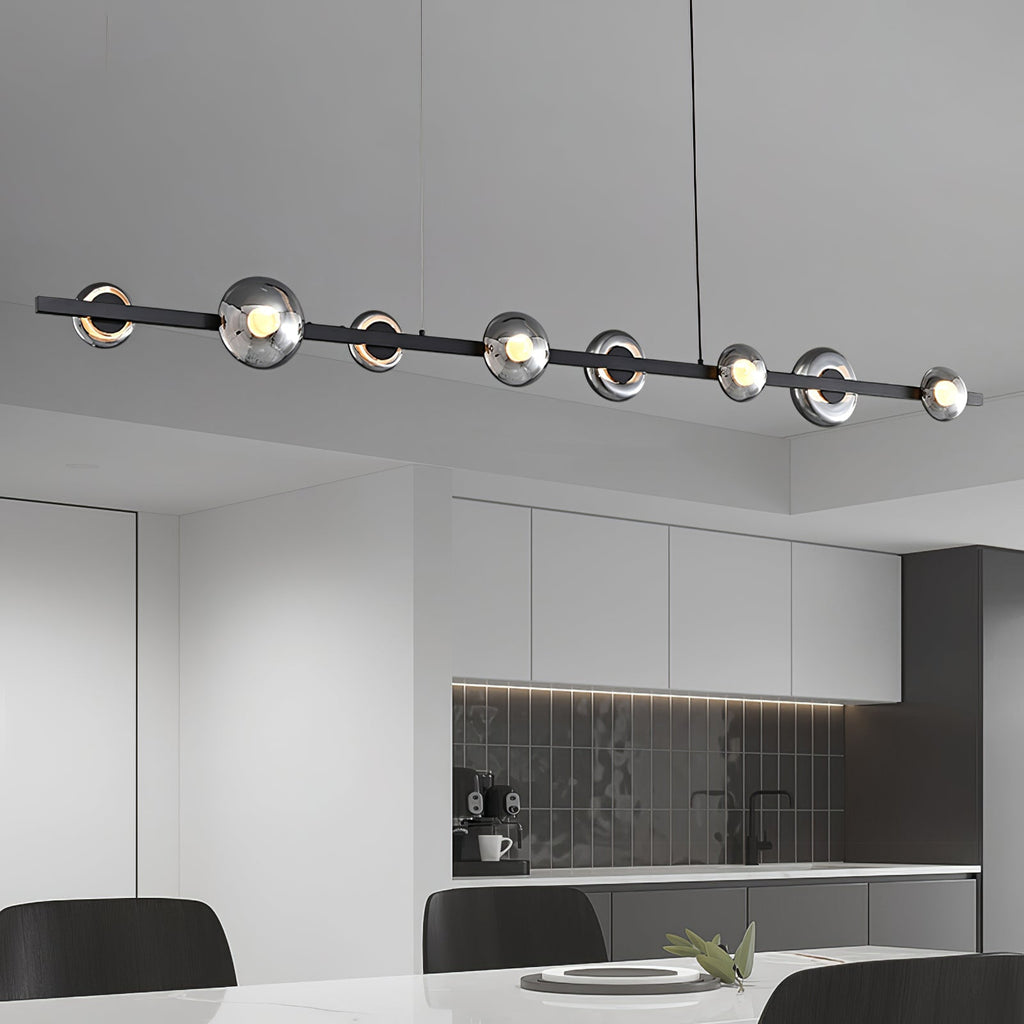 WINDSOR GLASS AND BRASS LUMINAIRE