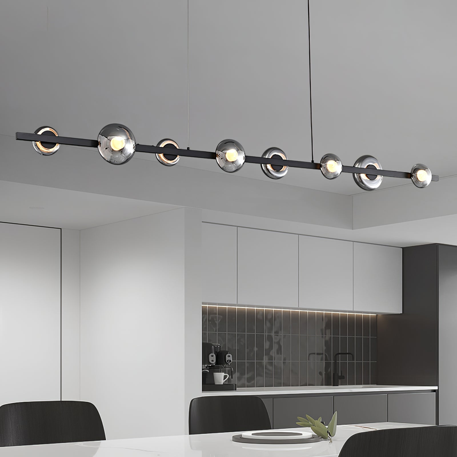 WINDSOR GLASS AND BRASS LUMINAIRE