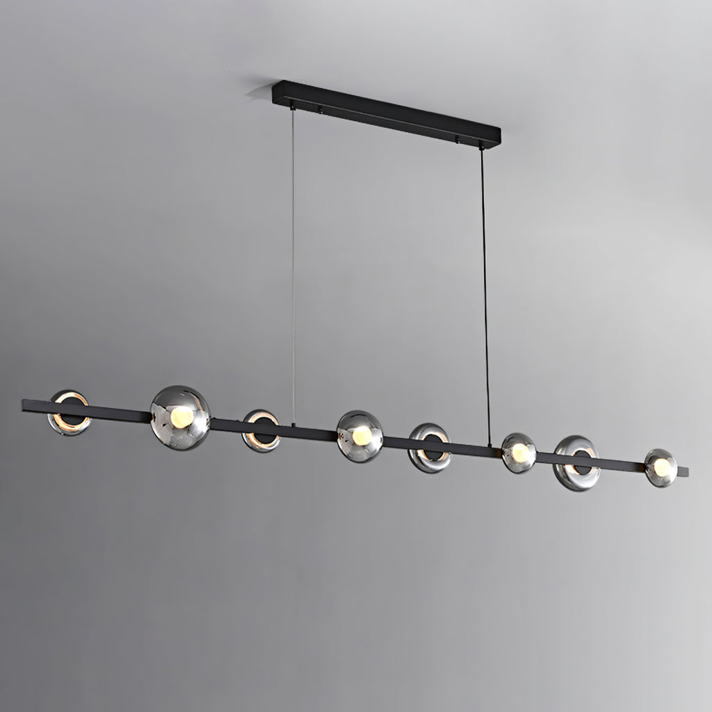 WINDSOR GLASS AND BRASS LUMINAIRE