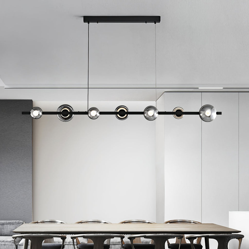 WINDSOR GLASS AND BRASS LUMINAIRE