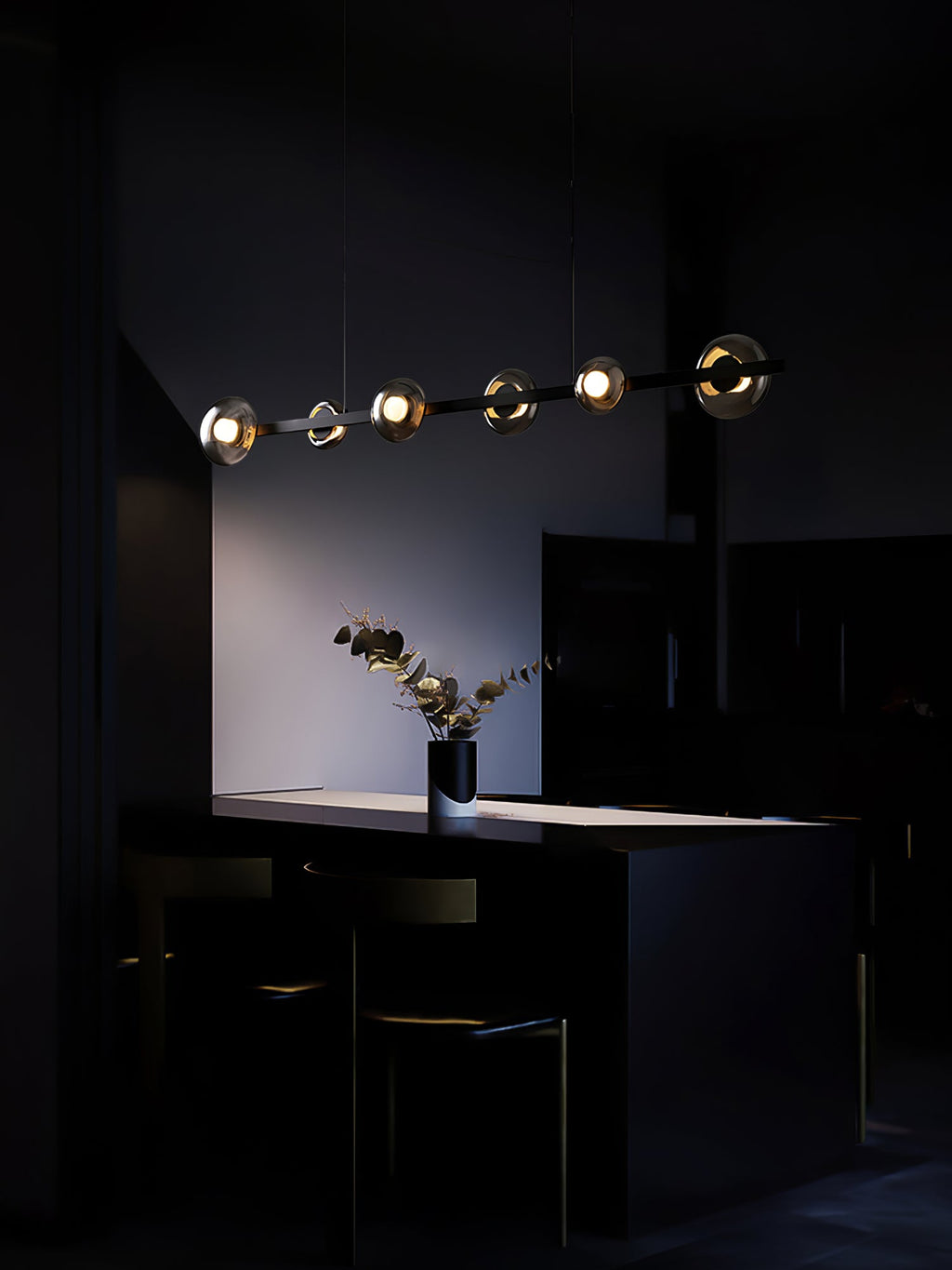 WINDSOR GLASS AND BRASS LUMINAIRE