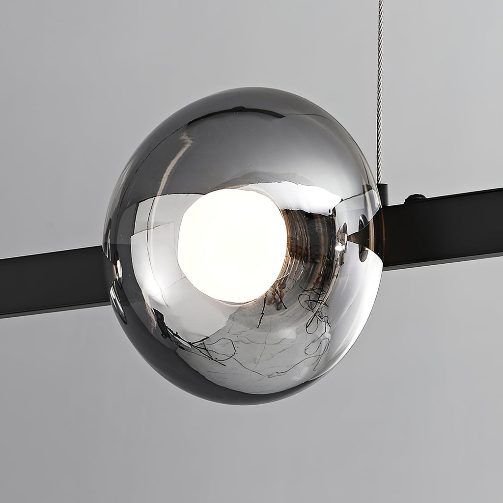 WINDSOR GLASS AND BRASS LUMINAIRE