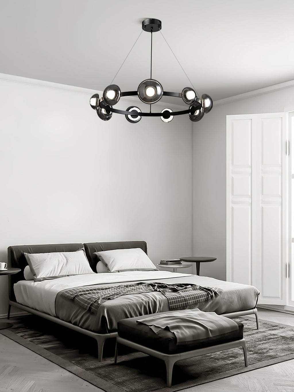 WINDSOR GLASS AND BRASS LUMINAIRE