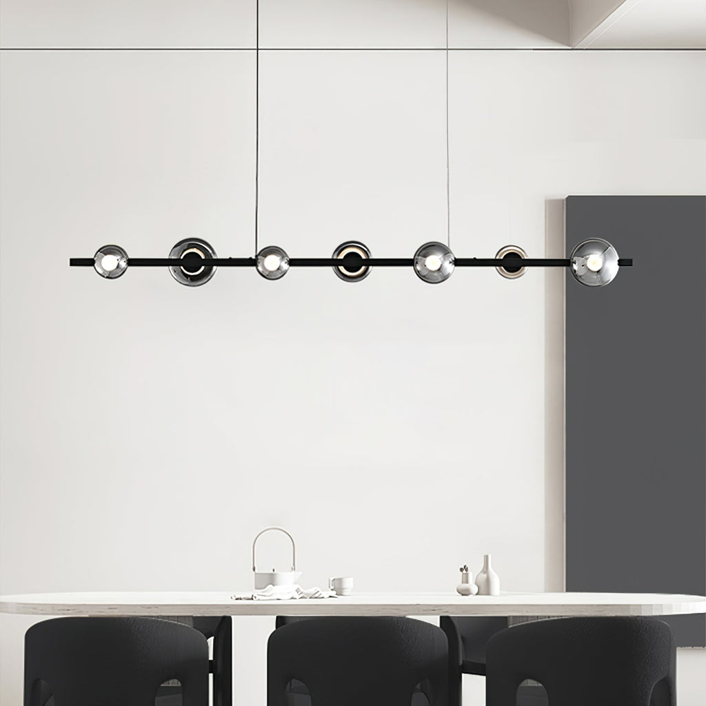 WINDSOR GLASS AND BRASS LUMINAIRE