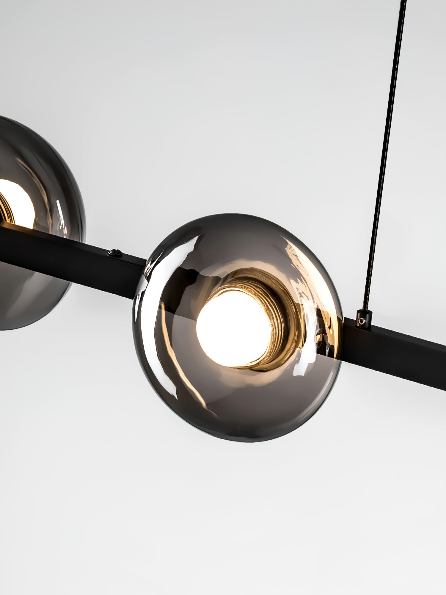 WINDSOR GLASS AND BRASS LUMINAIRE