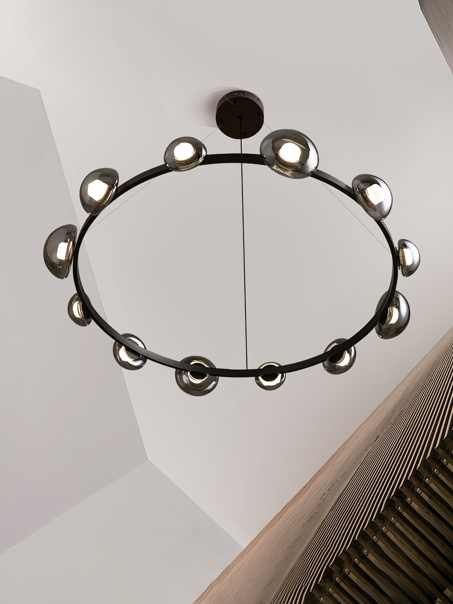 WINDSOR GLASS AND BRASS LUMINAIRE