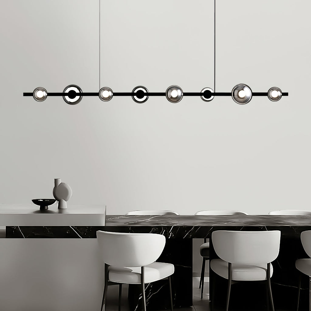 WINDSOR GLASS AND BRASS LUMINAIRE