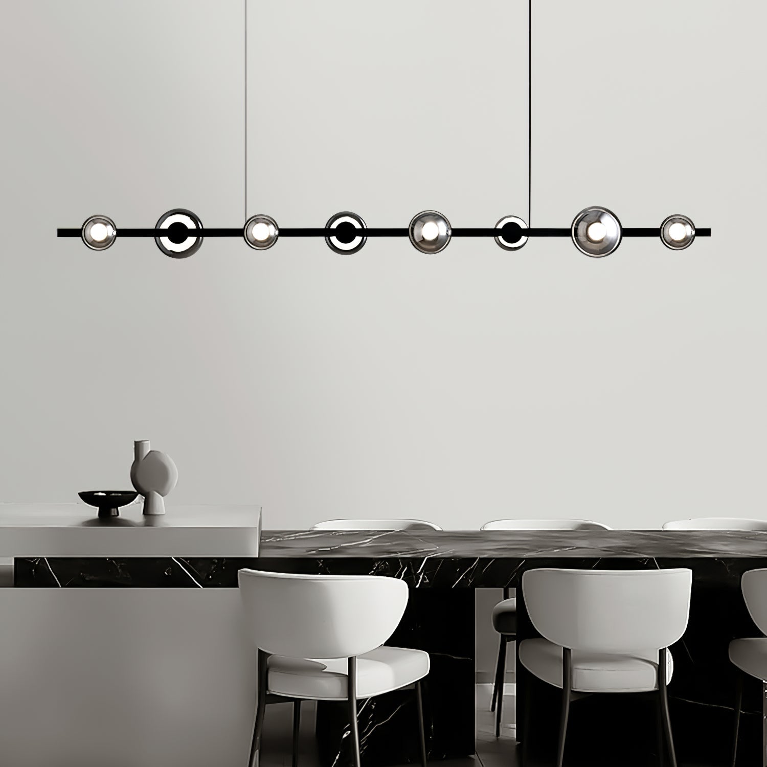 WINDSOR GLASS AND BRASS LUMINAIRE