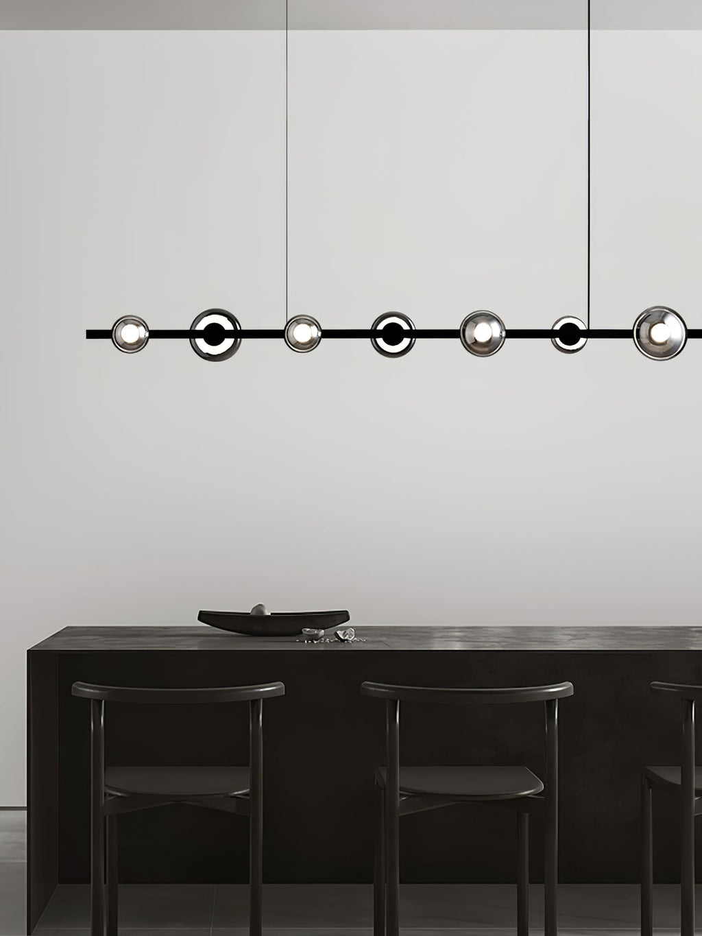 WINDSOR GLASS AND BRASS LUMINAIRE