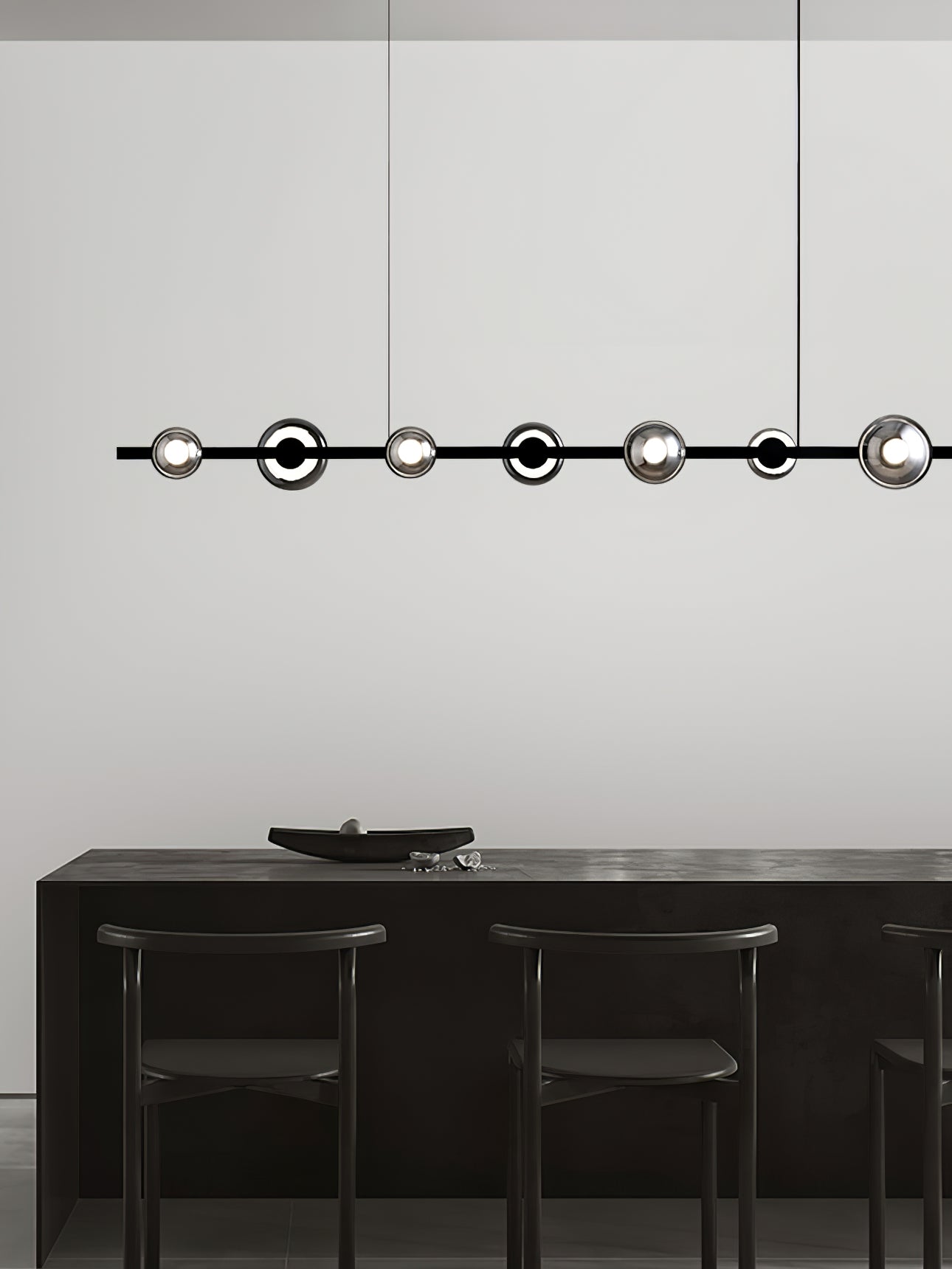 WINDSOR GLASS AND BRASS LUMINAIRE