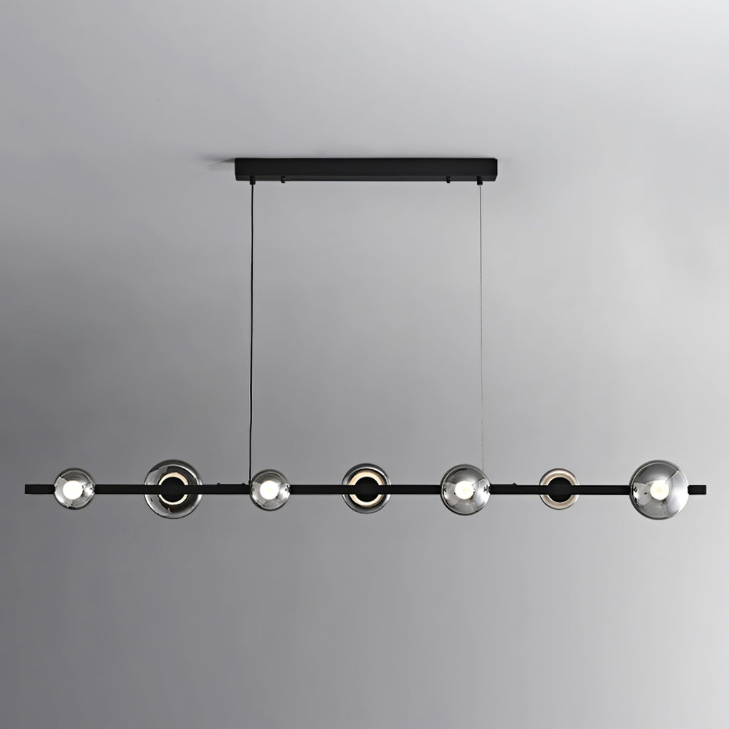 WINDSOR GLASS AND BRASS LUMINAIRE