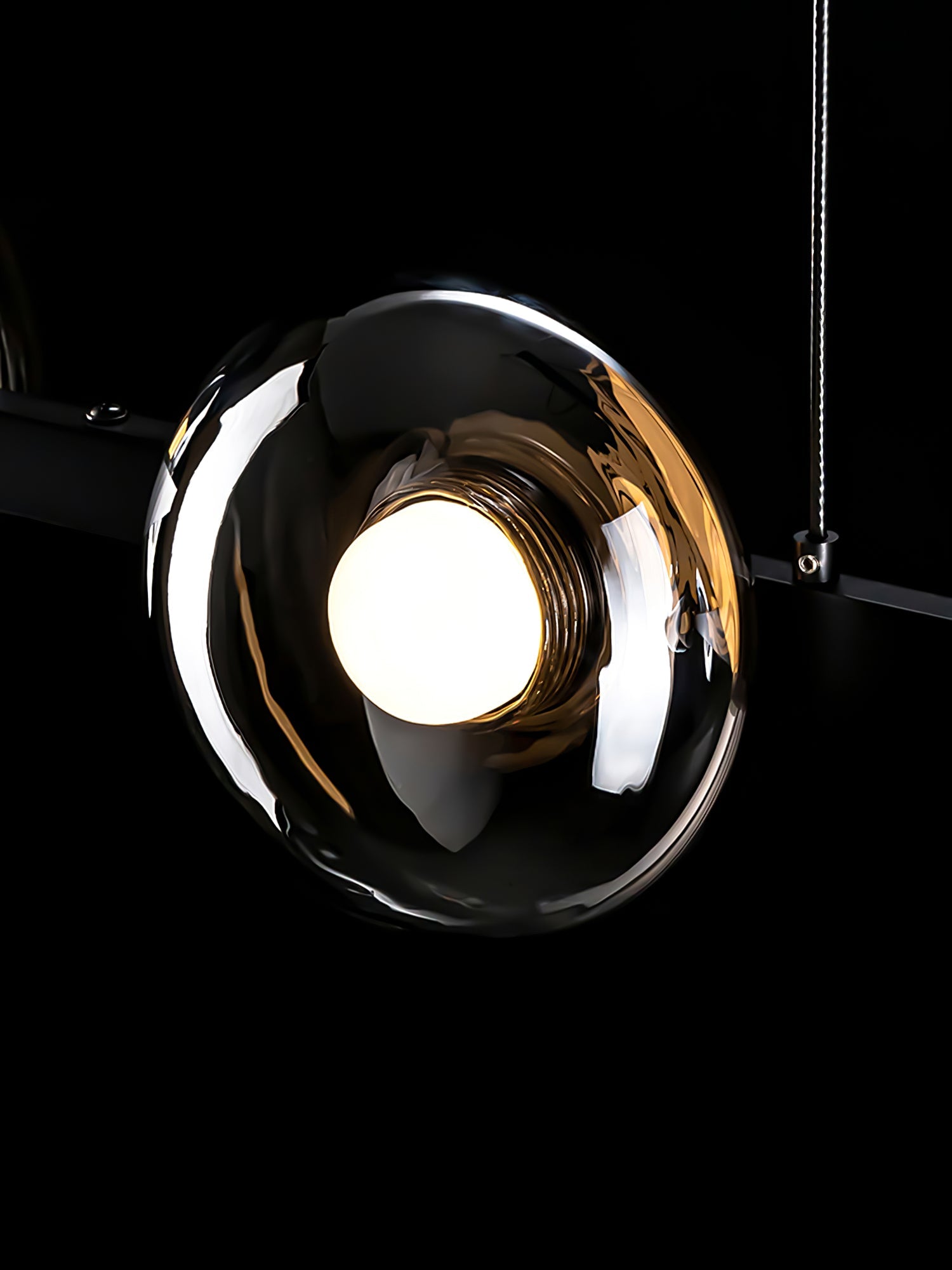 WINDSOR GLASS AND BRASS LUMINAIRE