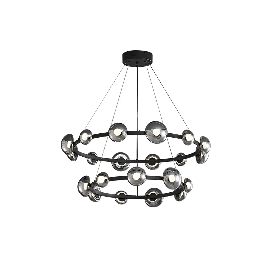 WINDSOR GLASS AND BRASS LUMINAIRE