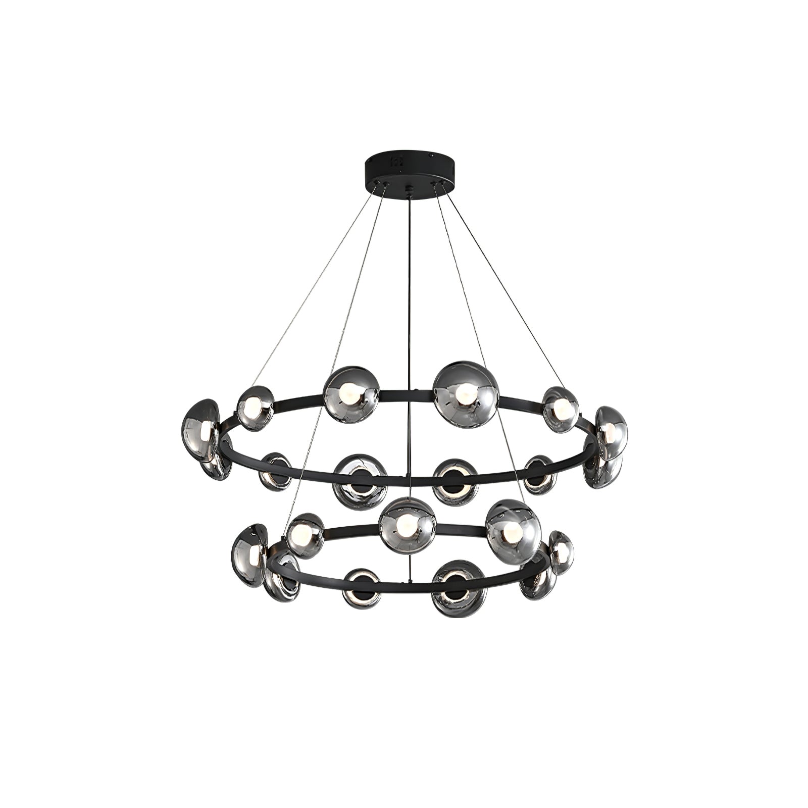 WINDSOR GLASS AND BRASS LUMINAIRE