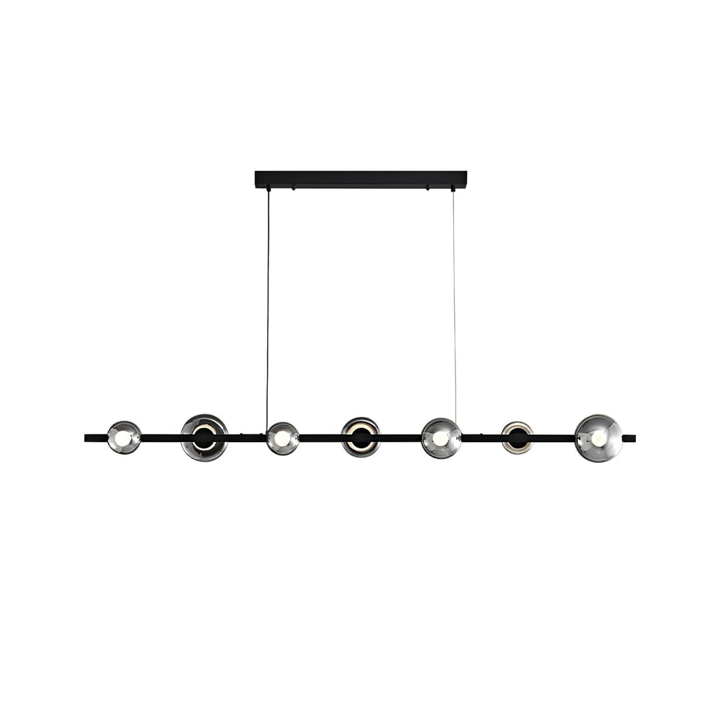 WINDSOR GLASS AND BRASS LUMINAIRE