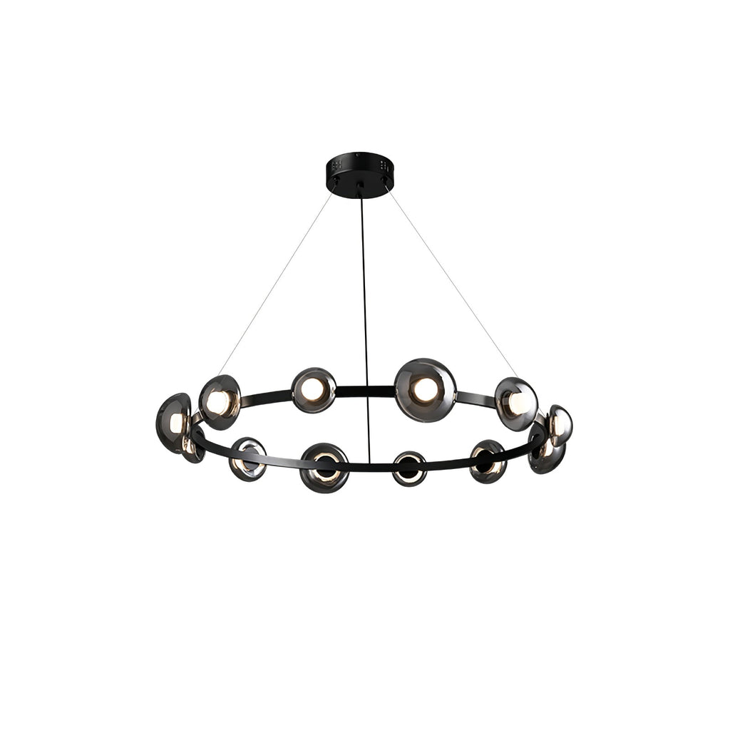 WINDSOR GLASS AND BRASS LUMINAIRE