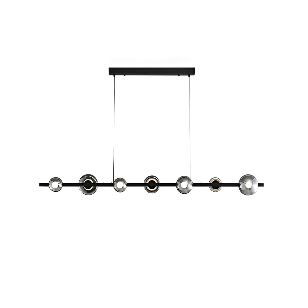 WINDSOR GLASS AND BRASS LUMINAIRE
