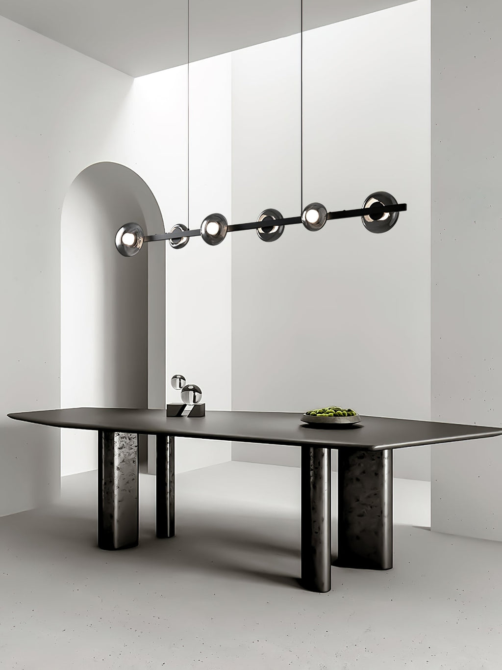 WINDSOR GLASS AND BRASS LUMINAIRE