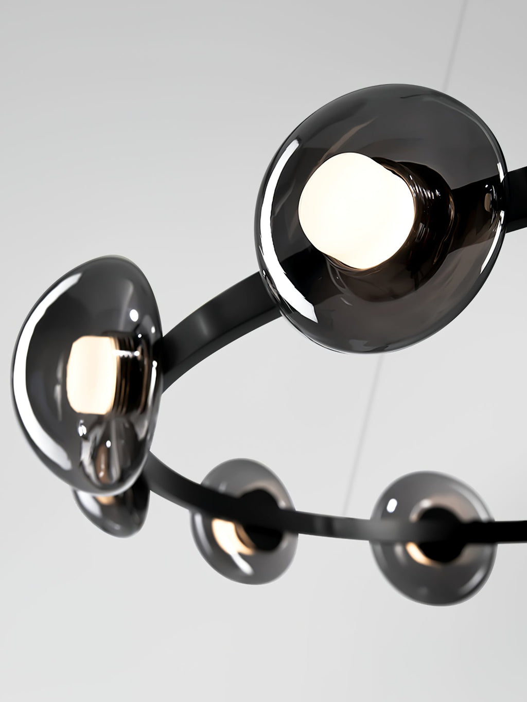 WINDSOR GLASS AND BRASS LUMINAIRE