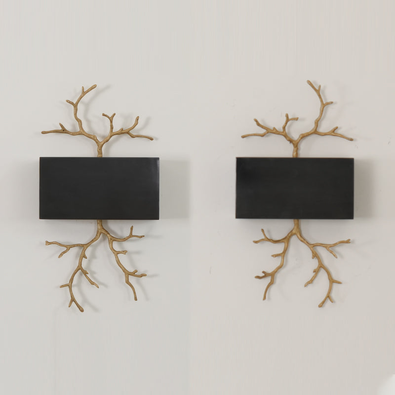WINTHROP BRASS TWIG WALL SCONCE