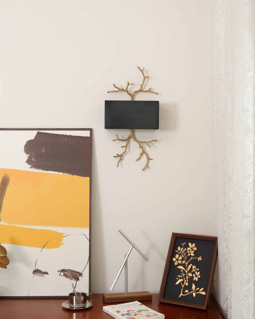 WINTHROP BRASS TWIG WALL SCONCE