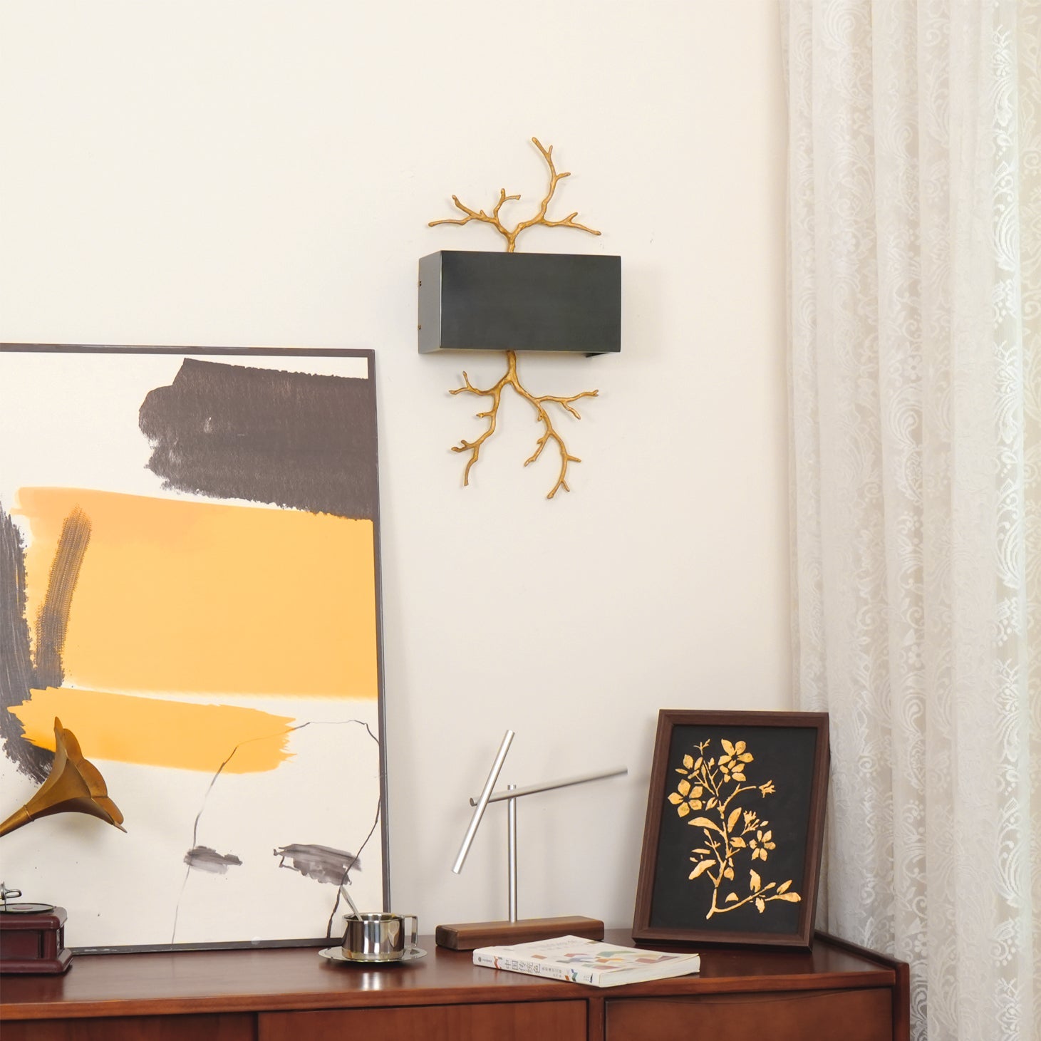 WINTHROP BRASS TWIG WALL SCONCE