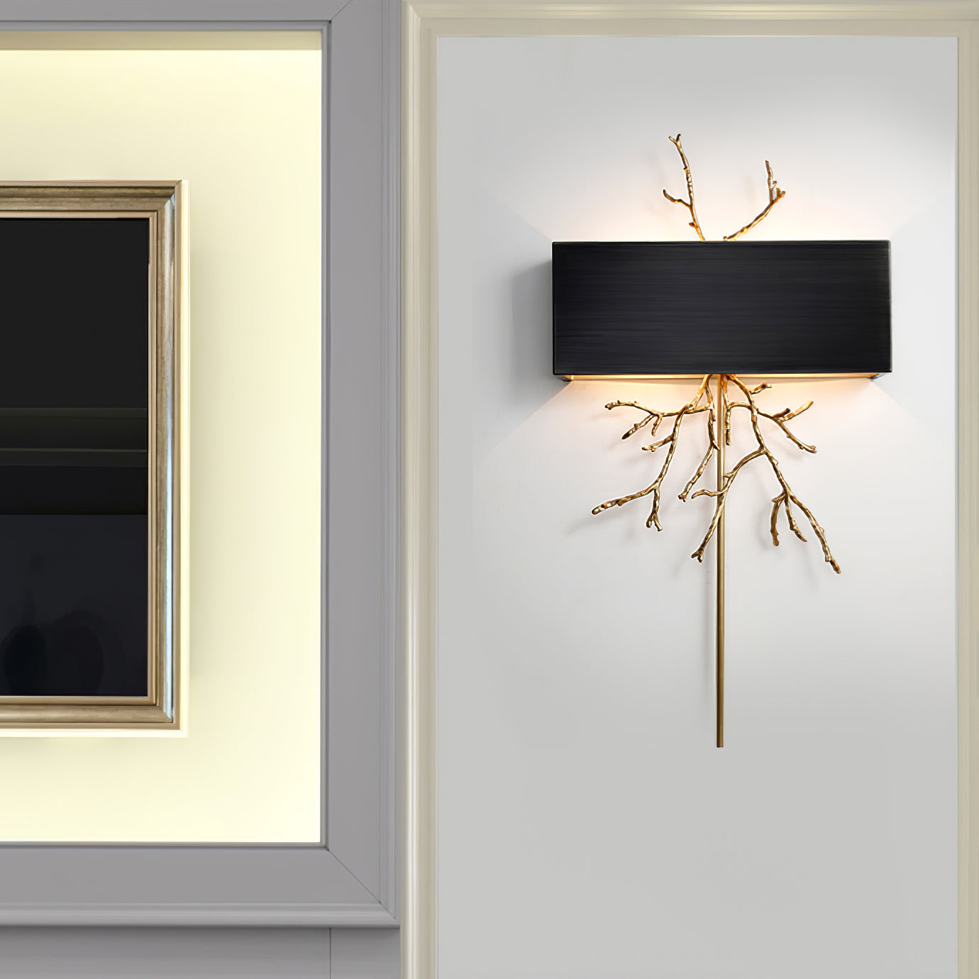WINTHROP BRASS TWIG WALL SCONCE