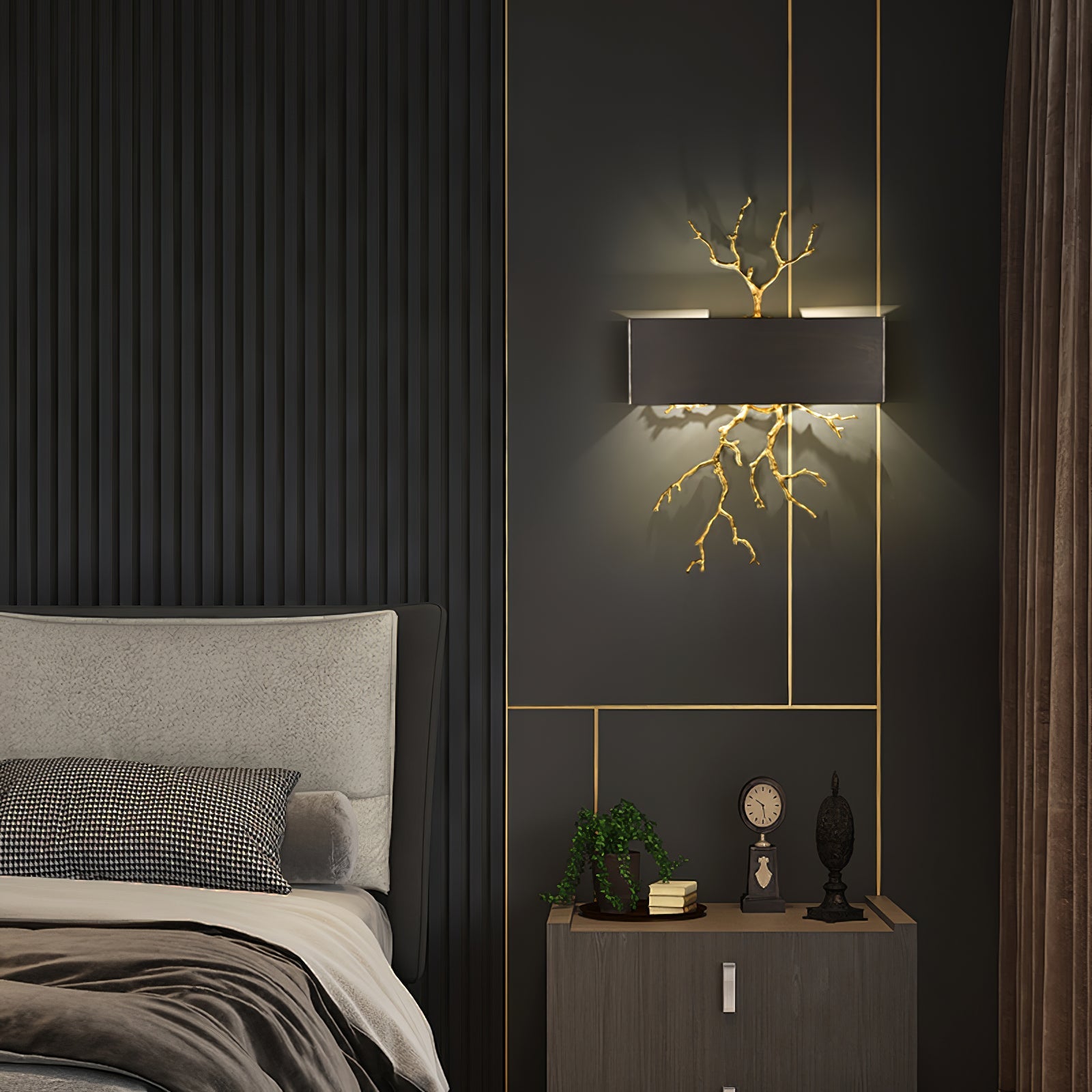 WINTHROP BRASS TWIG WALL SCONCE