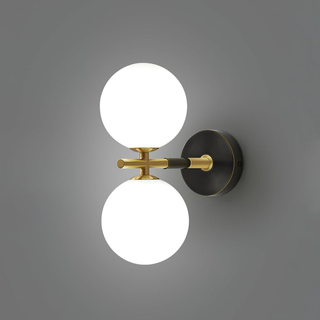 WINDSOR BRASS GLOBE WALL SCONCE