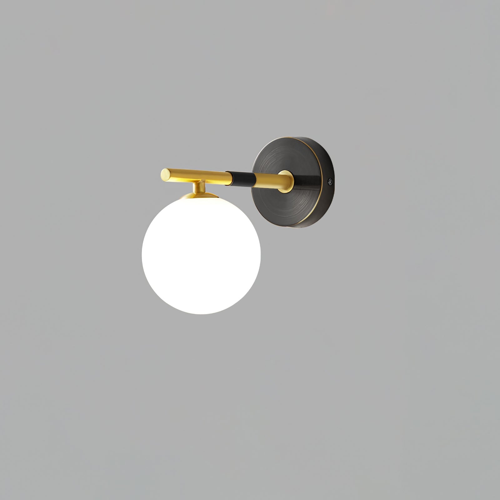 WINDSOR BRASS GLOBE WALL SCONCE