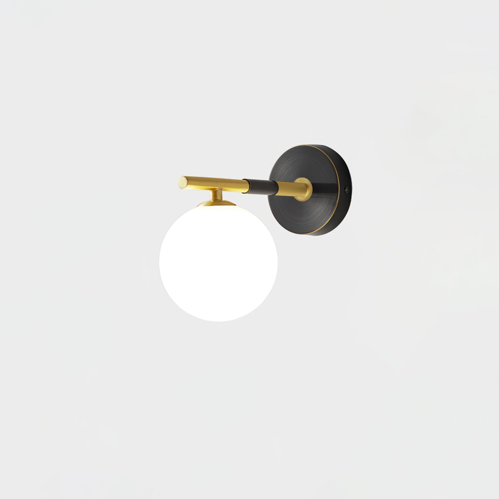 WINDSOR BRASS GLOBE WALL SCONCE