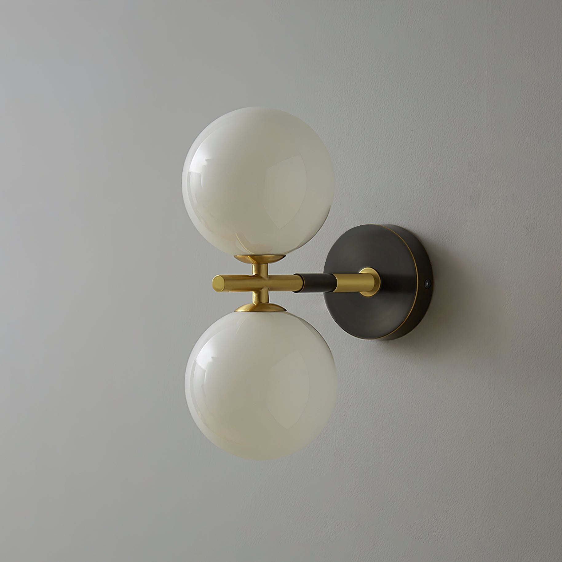 WINDSOR BRASS GLOBE WALL SCONCE