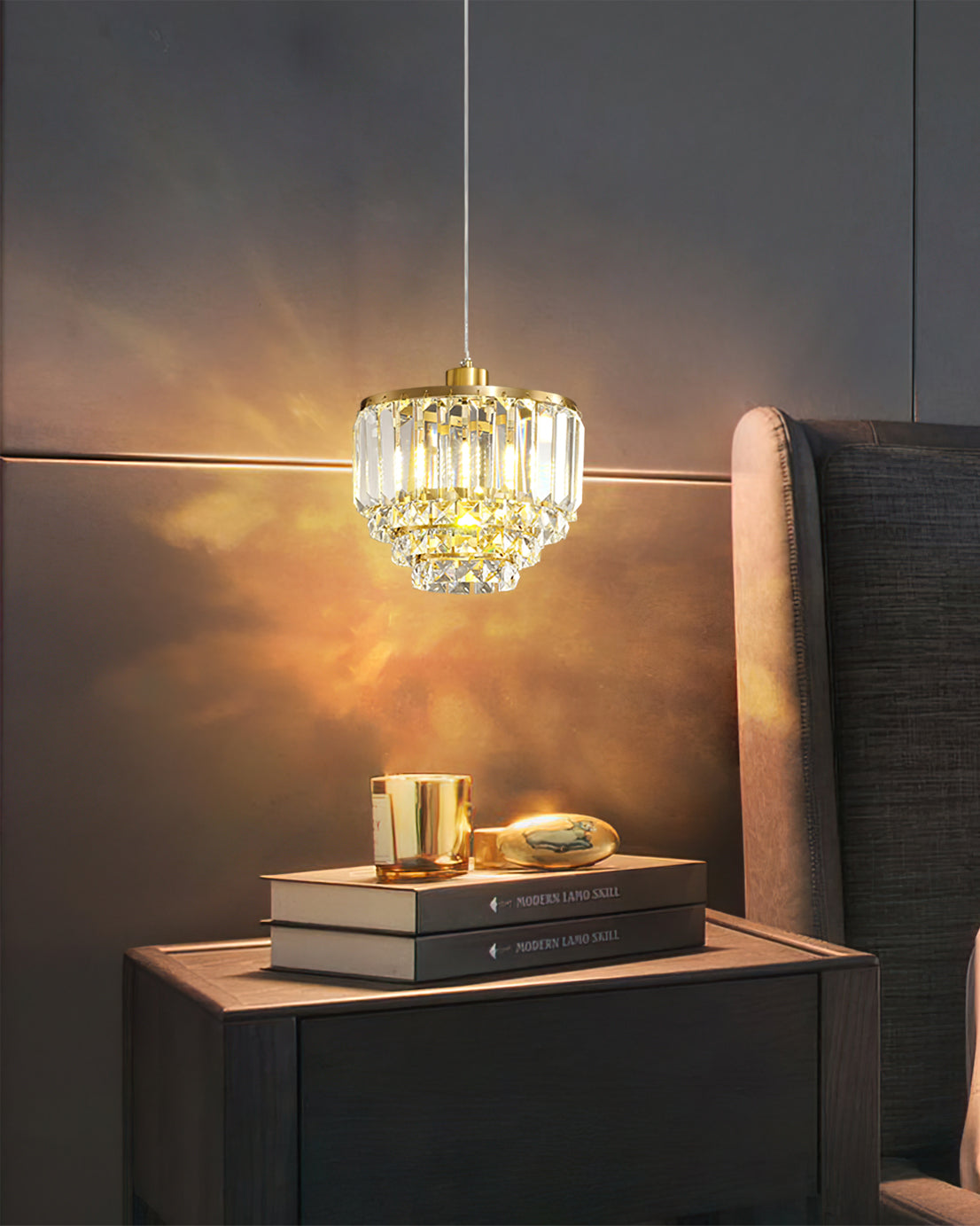 FENWICK VINTAGE BRASS HANGING LANTERN
