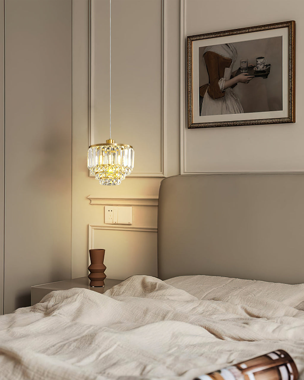 FENWICK VINTAGE BRASS HANGING LANTERN
