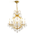 WINDSOR ORNATE BRASS TAPERED CHANDELIER