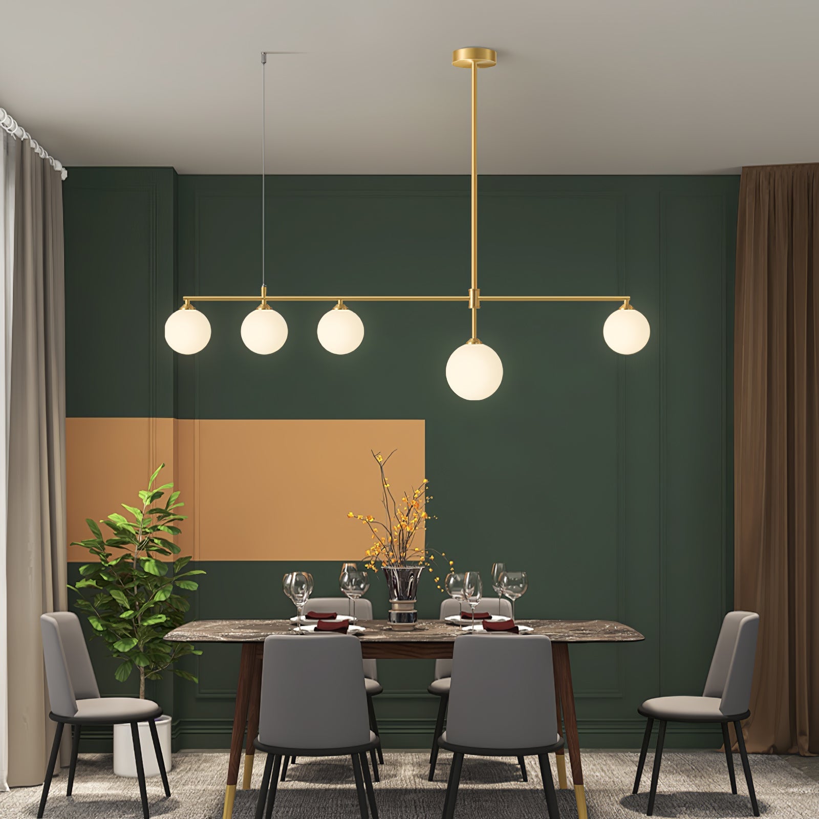 WINDSOR ORB BRASS ILLUMINATION
