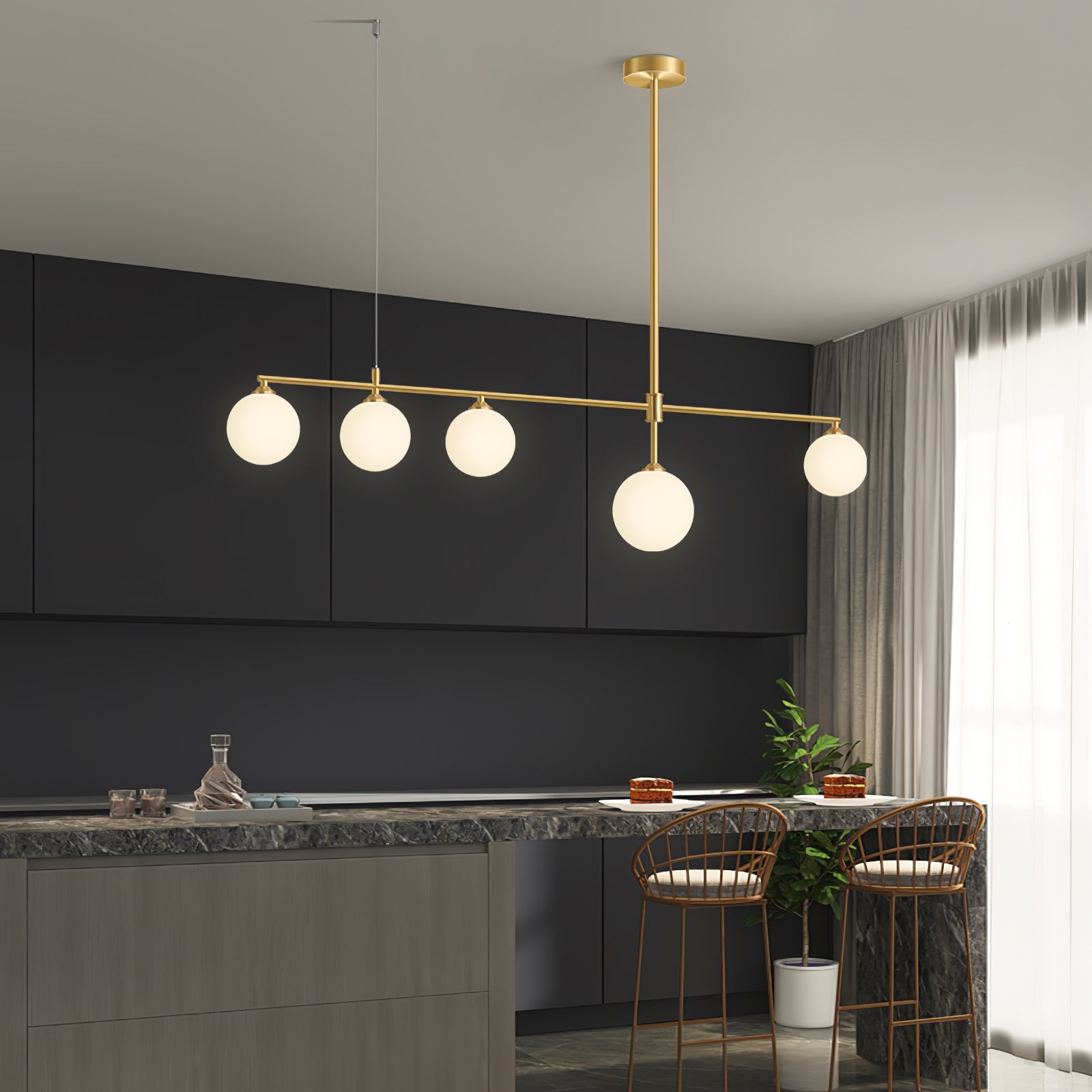 WINDSOR ORB BRASS ILLUMINATION