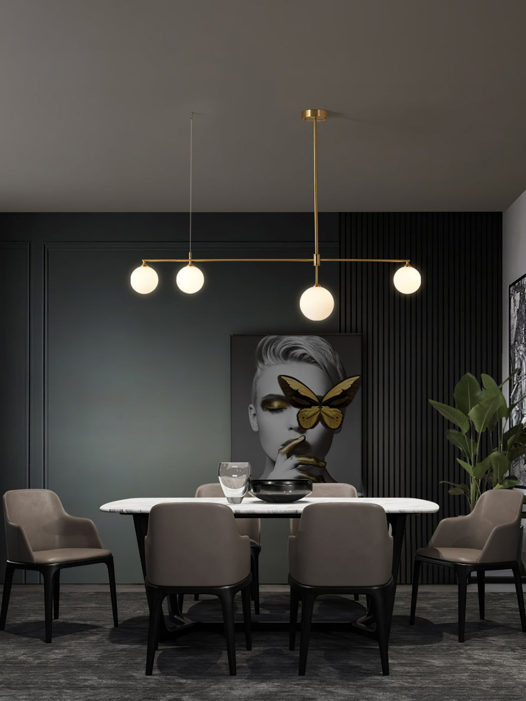 WINDSOR ORB BRASS ILLUMINATION