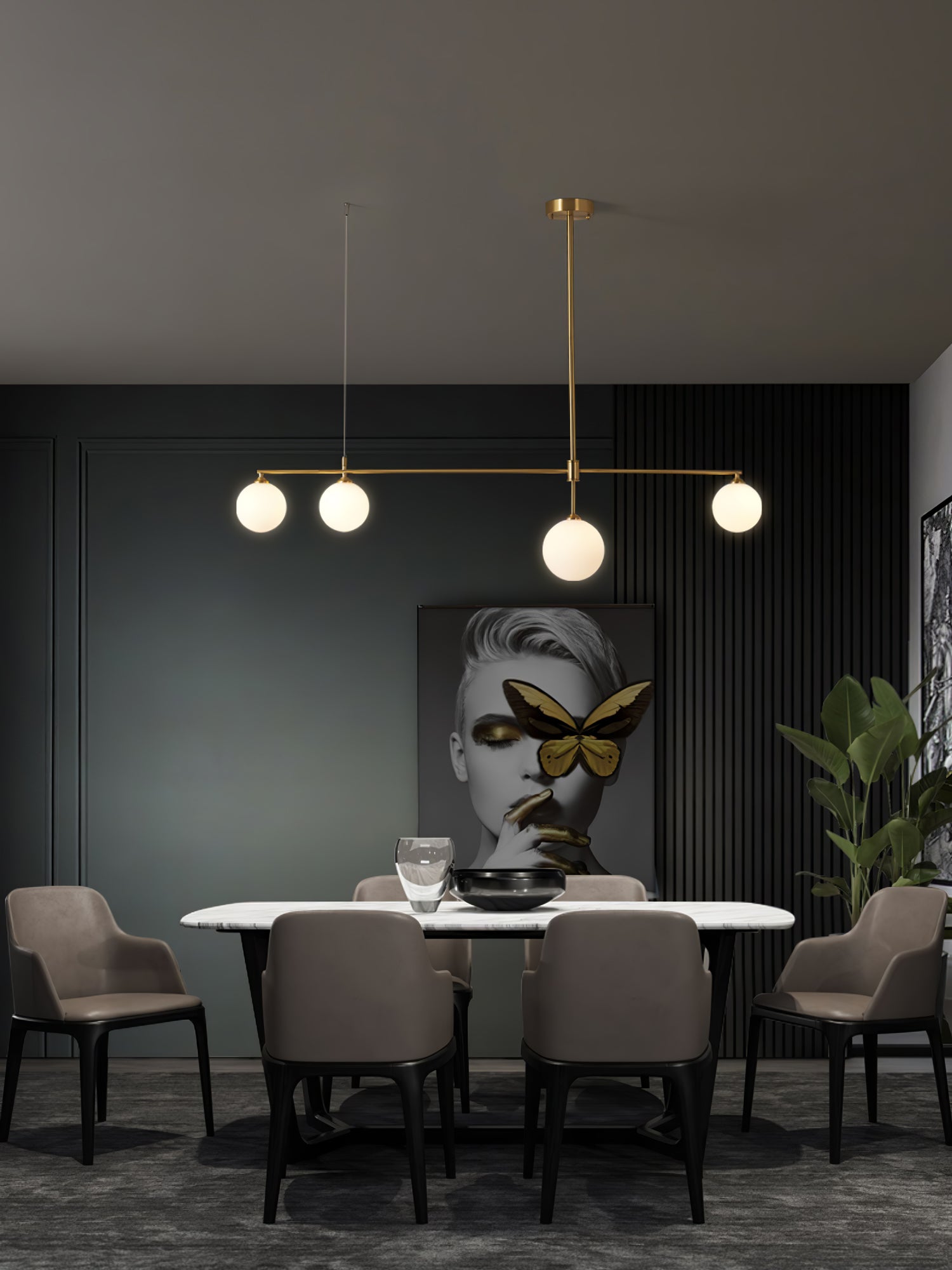 WINDSOR ORB BRASS ILLUMINATION