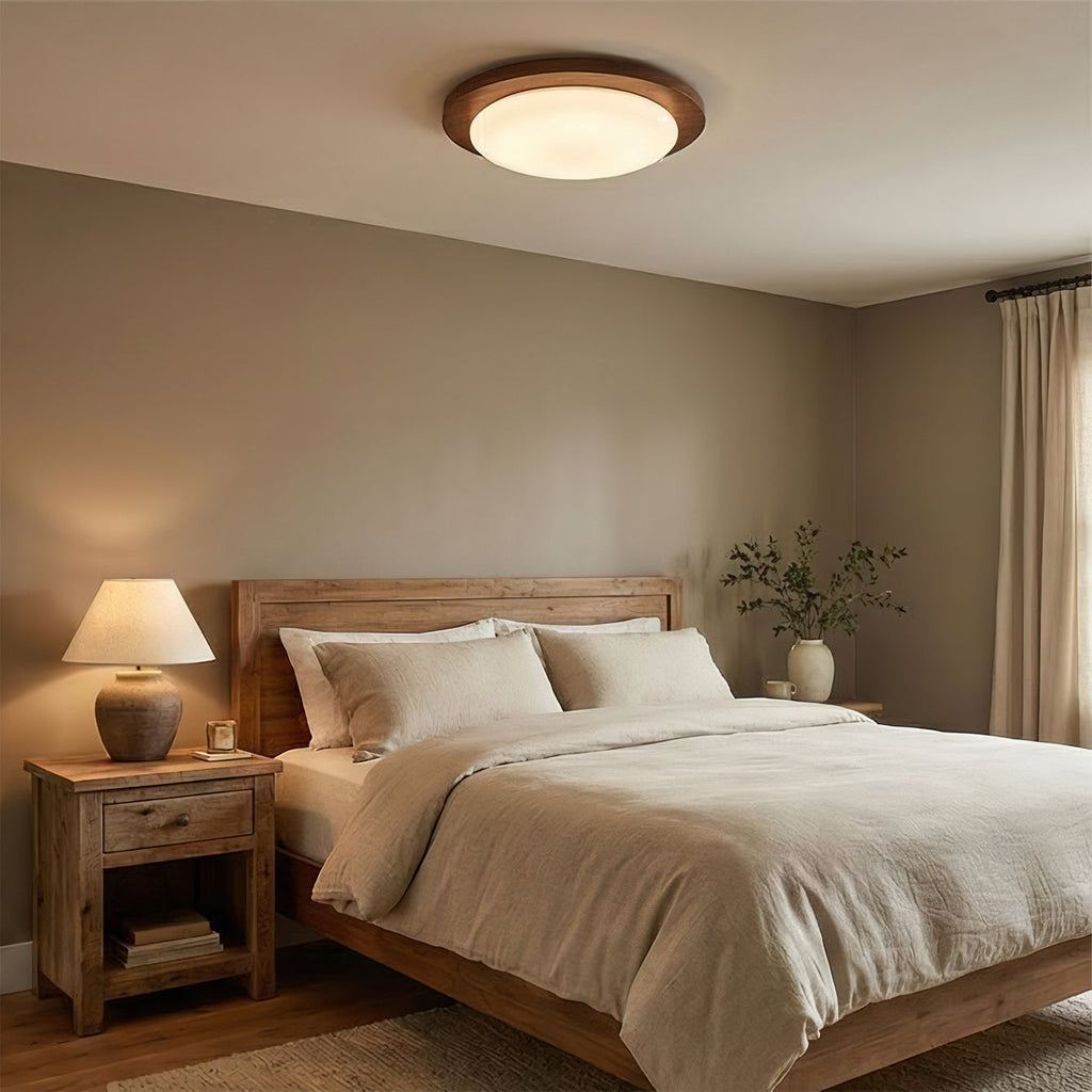 Whitmore Antique Bronze Flush Mount Light