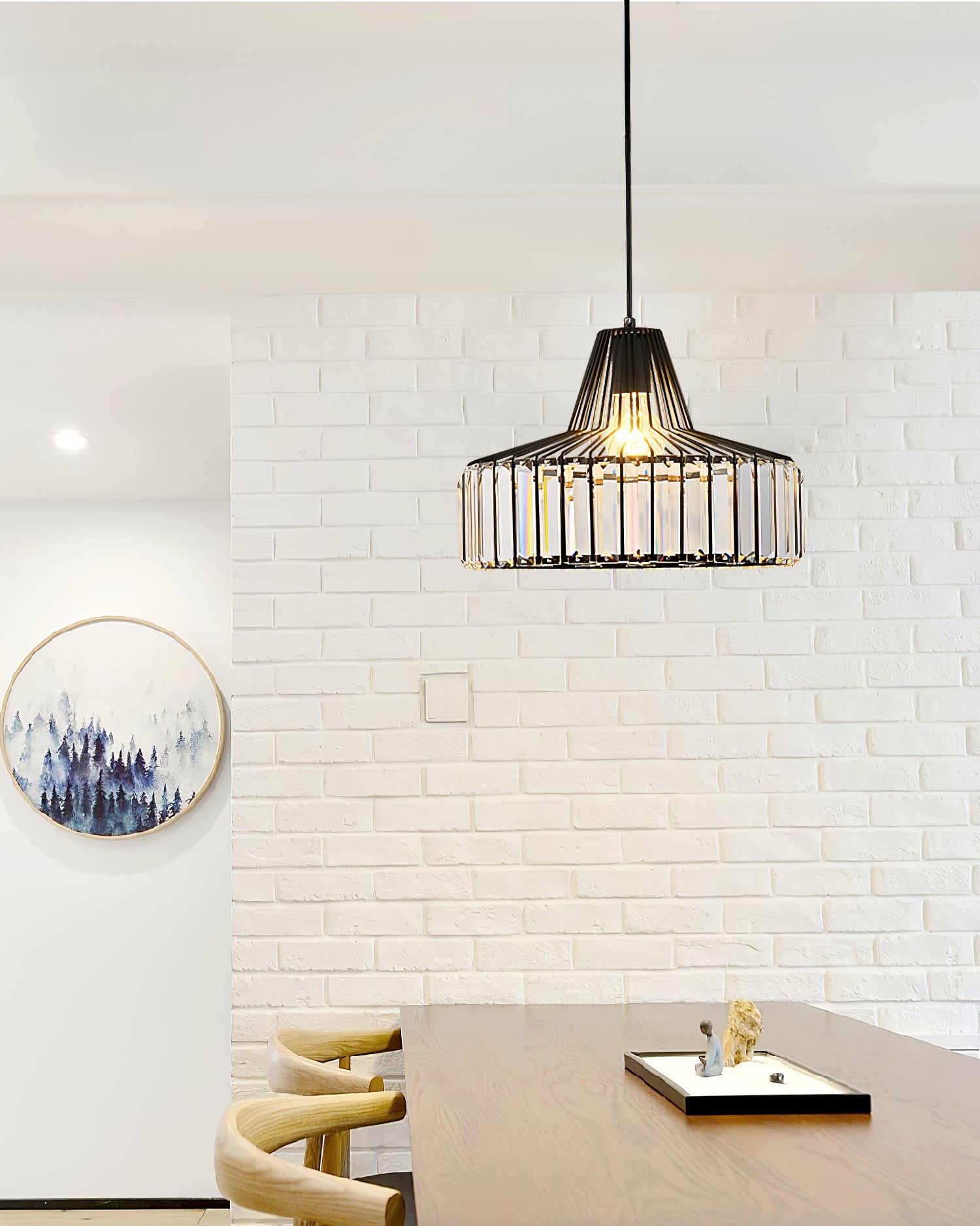 WINTHROP CRYSTAL DROPLET HANGING LIGHT