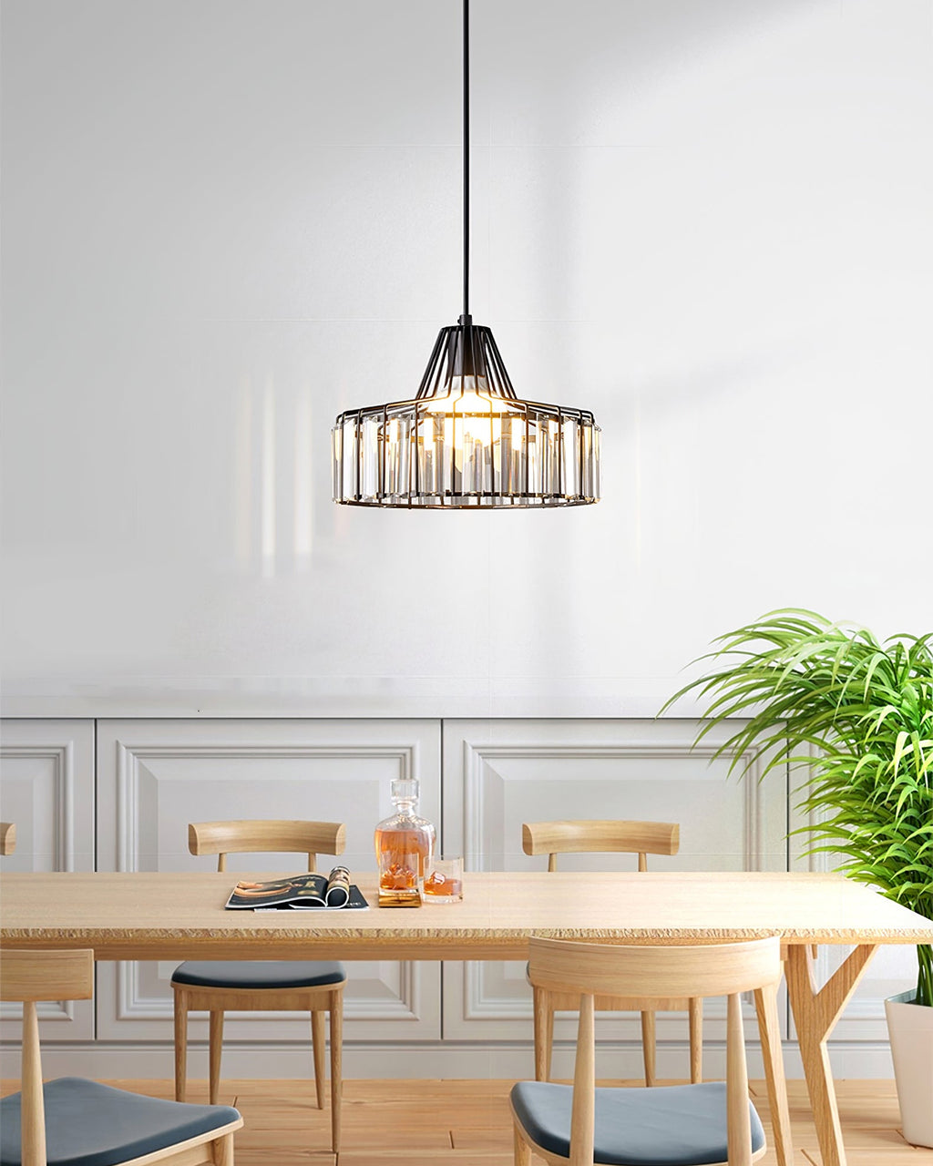 WINTHROP CRYSTAL DROPLET HANGING LIGHT