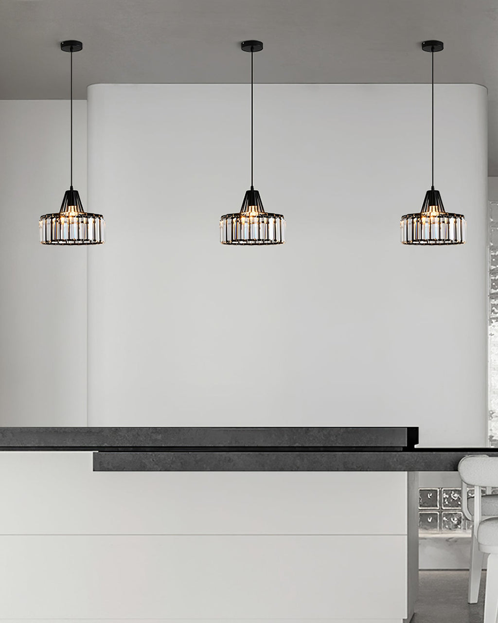 WINTHROP CRYSTAL DROPLET HANGING LIGHT