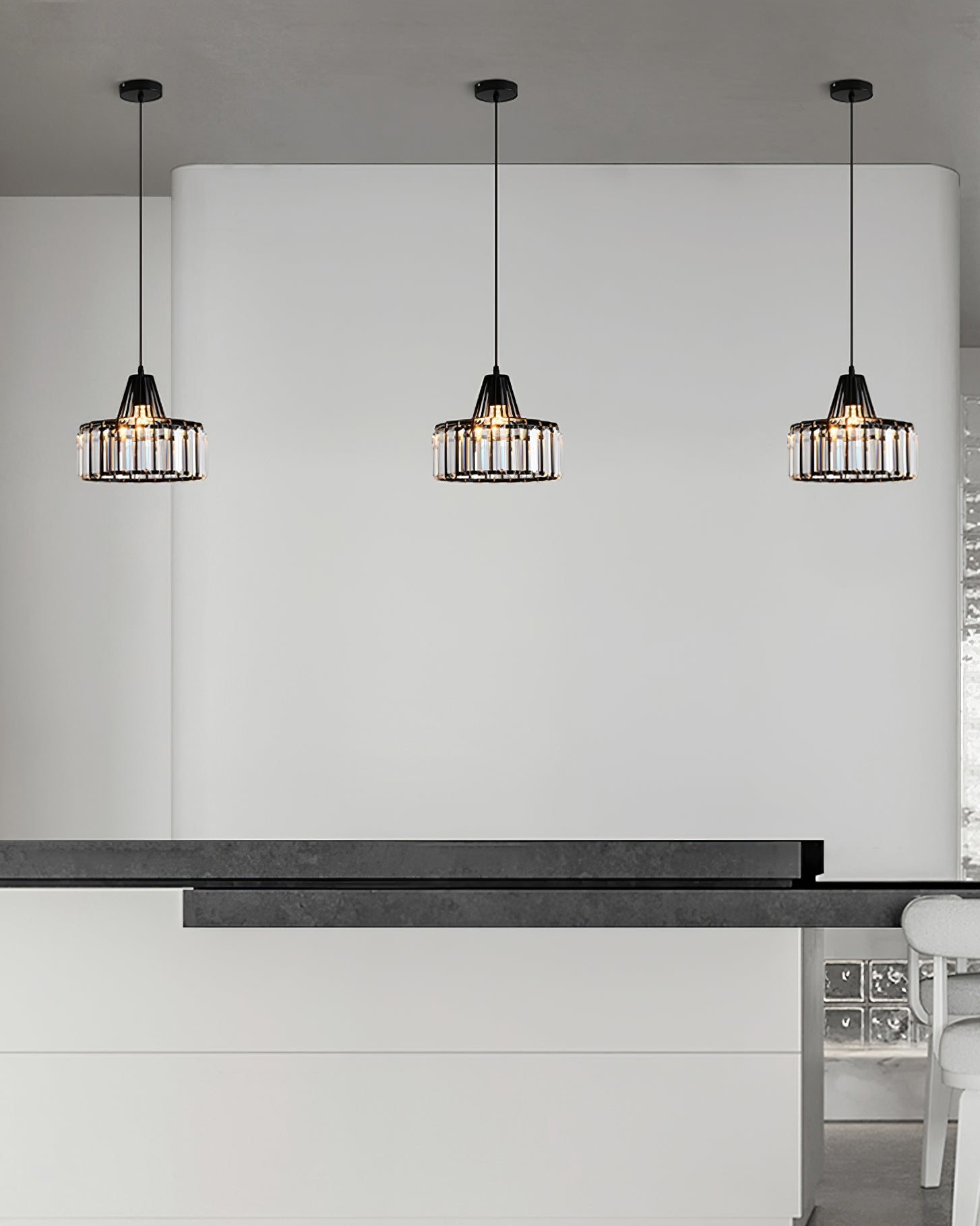 WINTHROP CRYSTAL DROPLET HANGING LIGHT