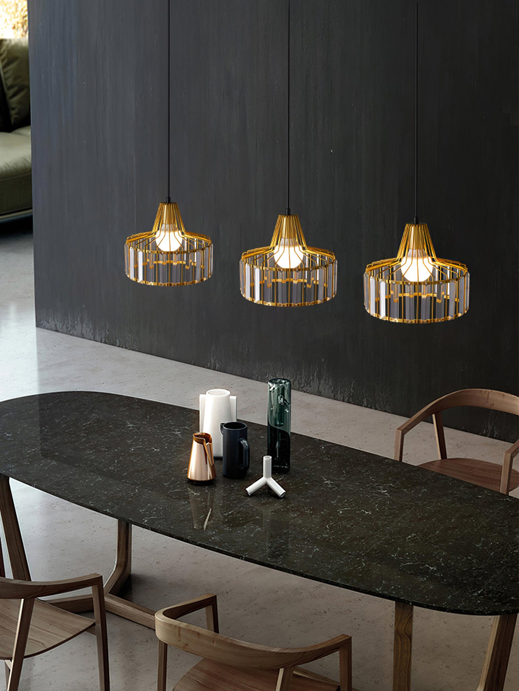 WINTHROP CRYSTAL DROPLET HANGING LIGHT